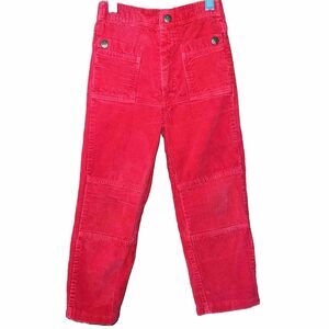 Vintage Joyeux Gamin Happy Kids Red Corduroy Pants Kids Size 4 Cotton